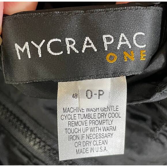 Mycra Pac One Women's Reversible Full Zip Vest Pockets Black Sz 0 Puffer USA - Picture 9 of 10